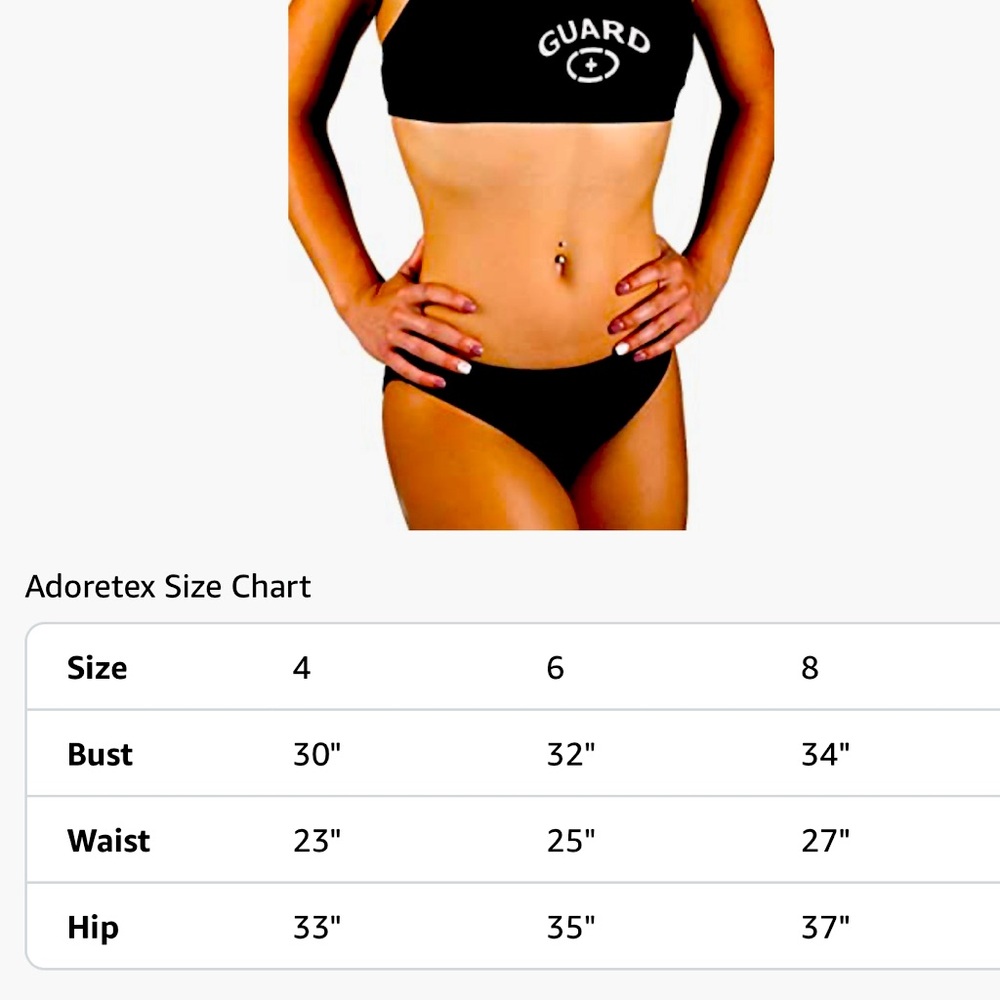 Adore Women's Black Lifeguard Bikini Set